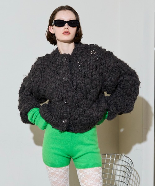 MAISON SPECIAL（メゾンスペシャル） カーディガン Hand Slub Knit