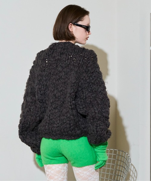 MAISON SPECIAL（メゾンスペシャル） カーディガン Hand Slub Knit