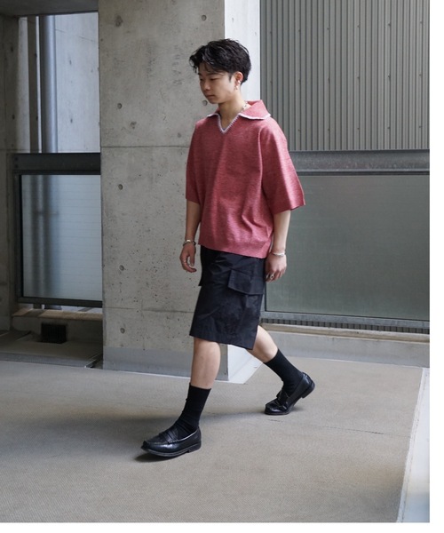 「SINSS」 カーゴパンツ LARGE ネイビー メンズ_画像8