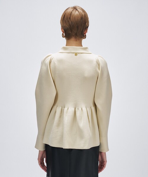 cloenc（クロエンス） ニット セーター 「マシンウォッシュ」ペプラム