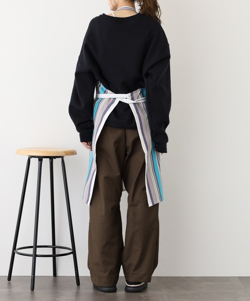 l'atelier Nuuit（アトリエ ヌイ） エプロン ストライプエプロン