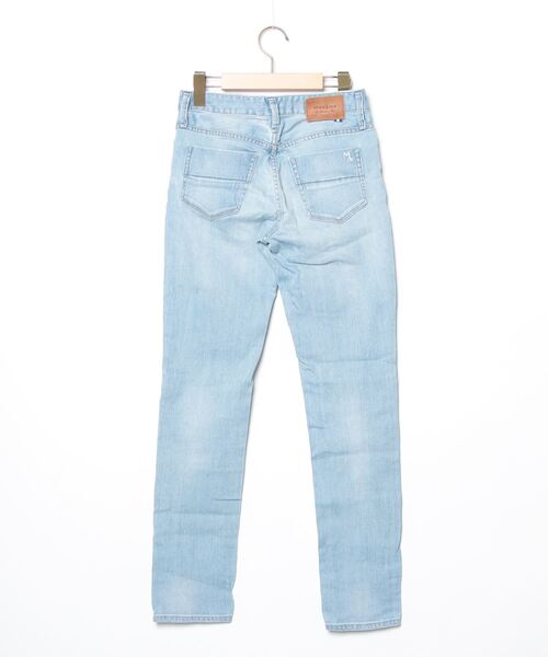 「Moname」 スキニーデニムパンツ 23inch ブルー レディース_画像2