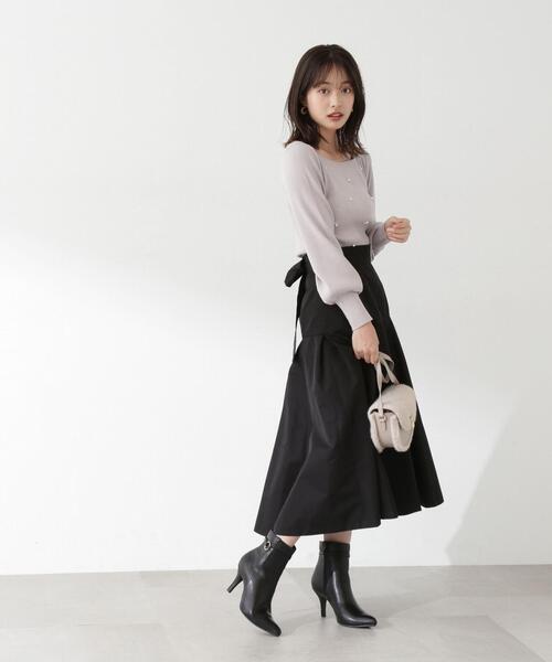 「PROPORTION BODY DRESSING」 フレアスカート SMALL ブラック レディース_画像6
