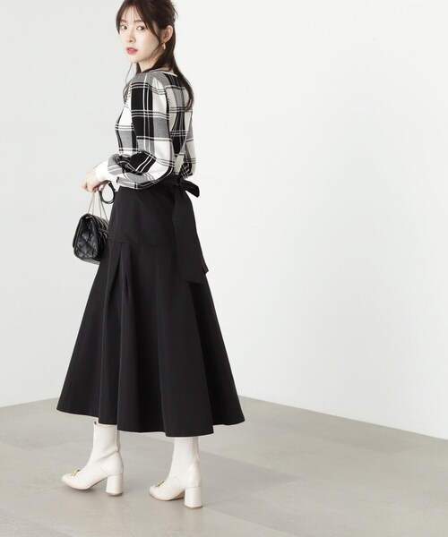 「PROPORTION BODY DRESSING」 フレアスカート SMALL ブラック レディース_画像7