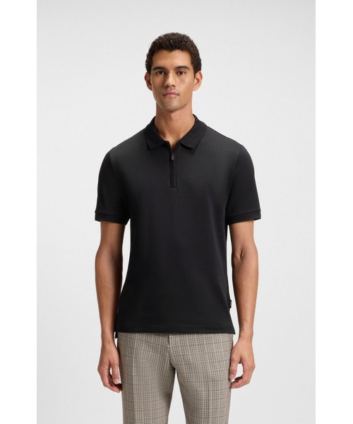 HUGO BOSS 新品未使用　プレミアム　メンズ　ポロシャツ　XL BOSS（HUGO BOSS） ポロシャツ コットンブレンド シアサッカー