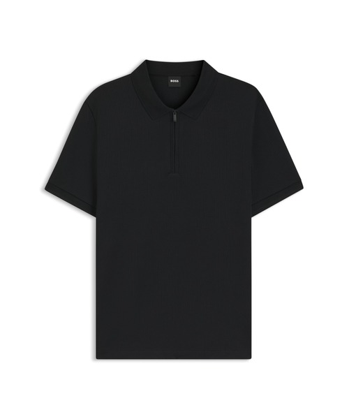 BOSS（HUGO BOSS） ポロシャツ コットンブレンド シアサッカー