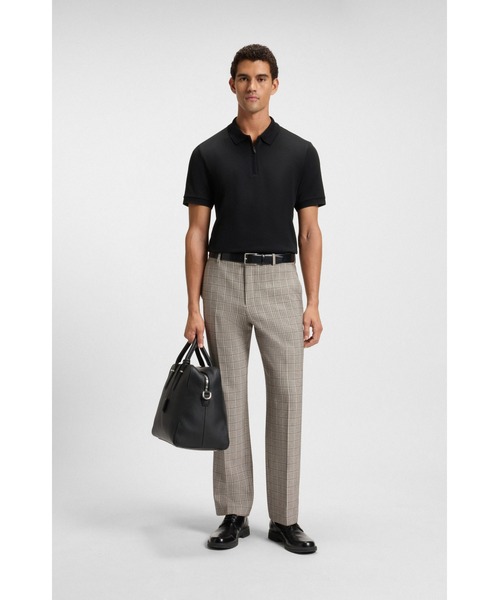 BOSS（HUGO BOSS） ポロシャツ コットンブレンド シアサッカー