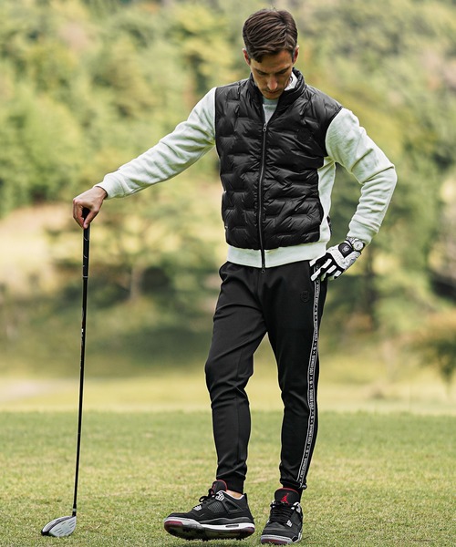 DIVINER GOLF ブルゾン アウター 「DIVINER GOLF」袖ニット切替圧着
