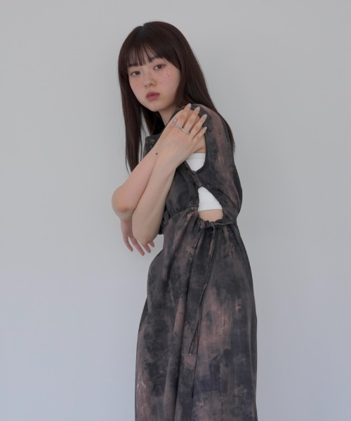 「Uenui」 「jlp」ノースリーブワンピース FREE ブラウン レディース_画像2