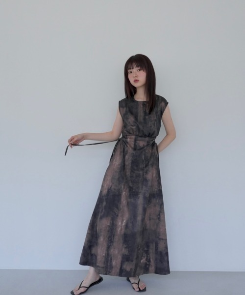 「Uenui」 「jlp」ノースリーブワンピース FREE ブラウン レディース_画像5