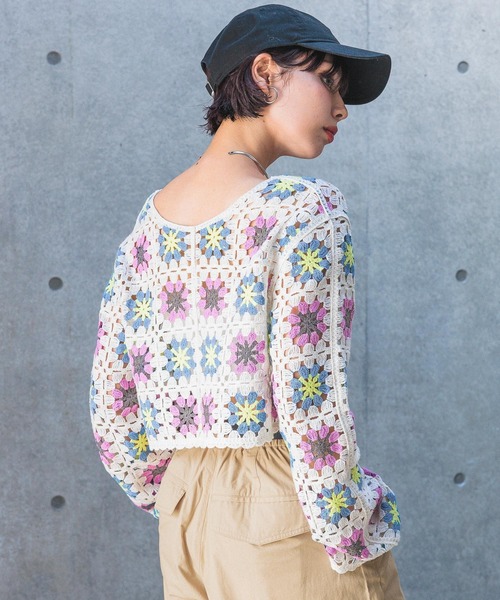 「PAGEBOY」 ニットボレロ FREE オフホワイト レディース_画像7