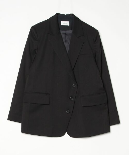 by muni:r テーラードジャケット FREE ブラック レディース : ZOZOTOWN