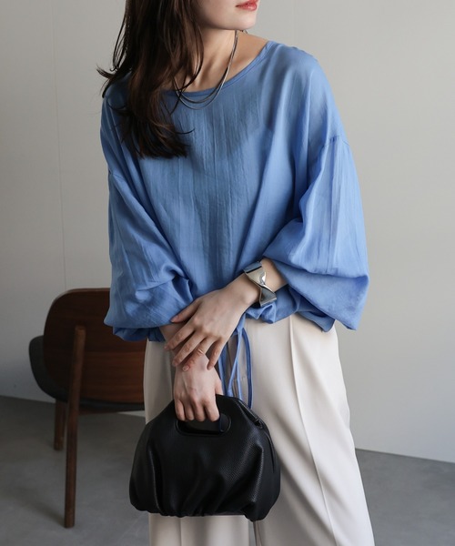 「ap retro」 長袖ブラウス FREE ブラウン レディース_画像5