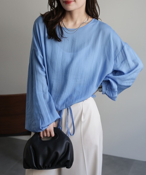 「ap retro」 長袖ブラウス FREE ブラウン レディース_画像6