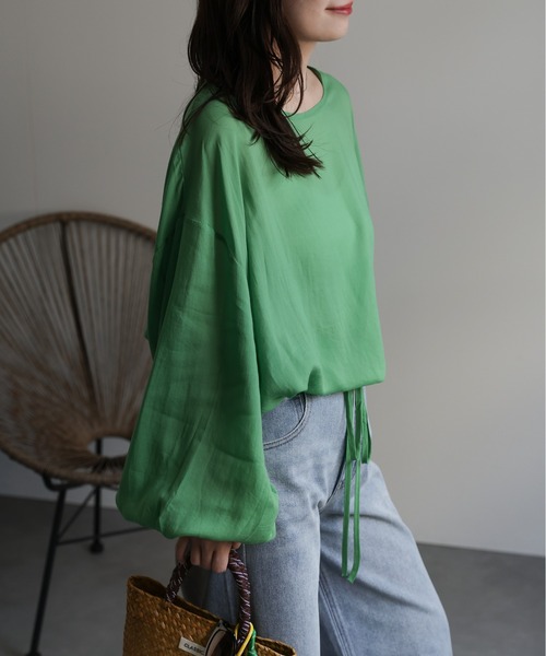 「ap retro」 長袖ブラウス FREE ブラウン レディース_画像9