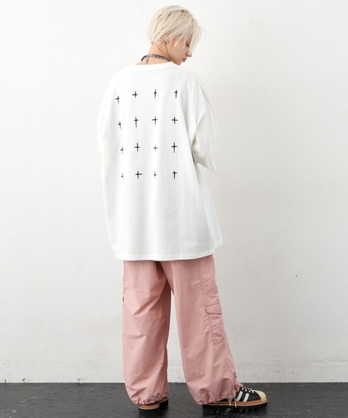 「AIVER」 長袖Tシャツ LARGE ブラック メンズ_画像4