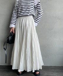 mizuiroind（ミズイロインド） ロング スカート ボリュームフレア