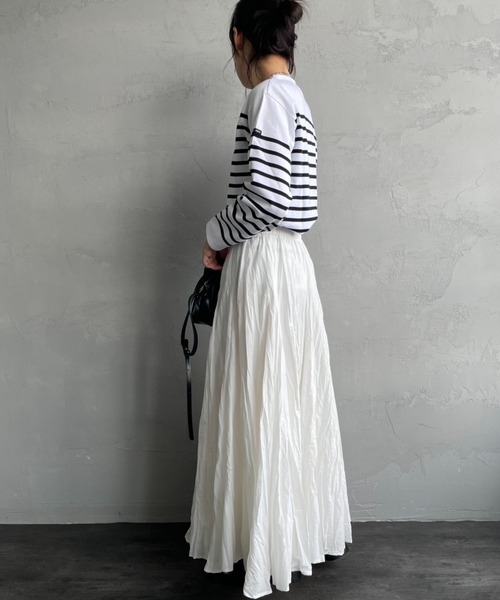 新品ミズイロインドのロングスカート mizuiroind（ミズイロインド） スカート 「WEB先行予約」「mizuiro ind