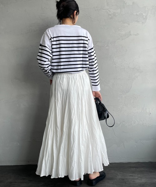 mizuiroind（ミズイロインド） スカート ボリュームフレアロング