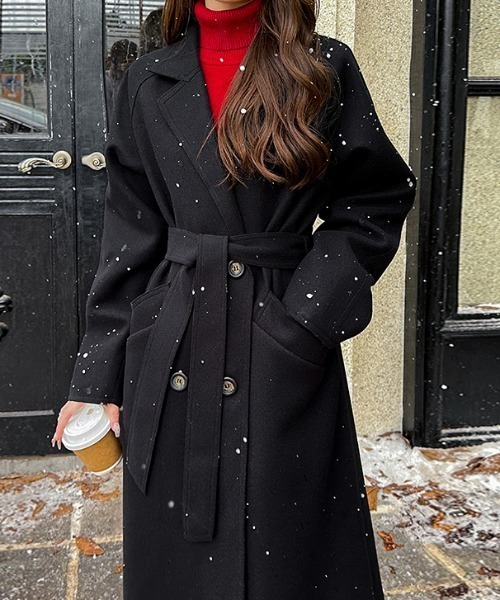 COCOMOMO チェスターコート M ブラック レディース : ZOZOTOWN Yahoo