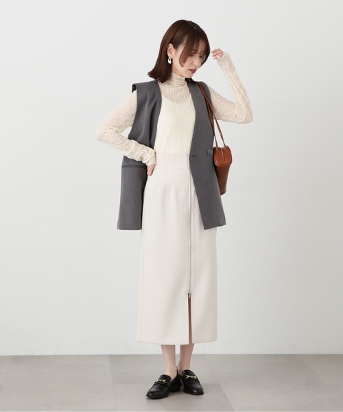 「N.（N. Natural Beauty Basic）」 ロングスカート MEDIUM ブラック レディース_画像3