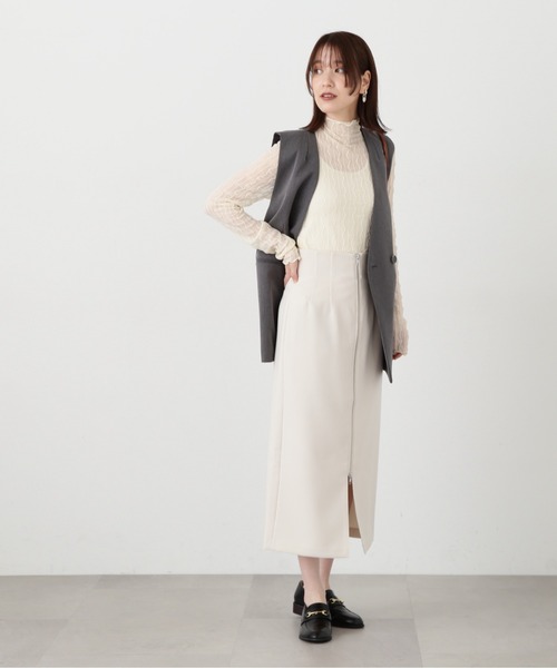 「N.（N. Natural Beauty Basic）」 ロングスカート MEDIUM ブラック レディース_画像5