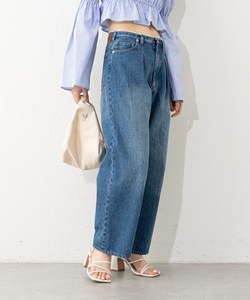 「Chico」 デニムパンツ 0 スカイブルー レディース_画像2