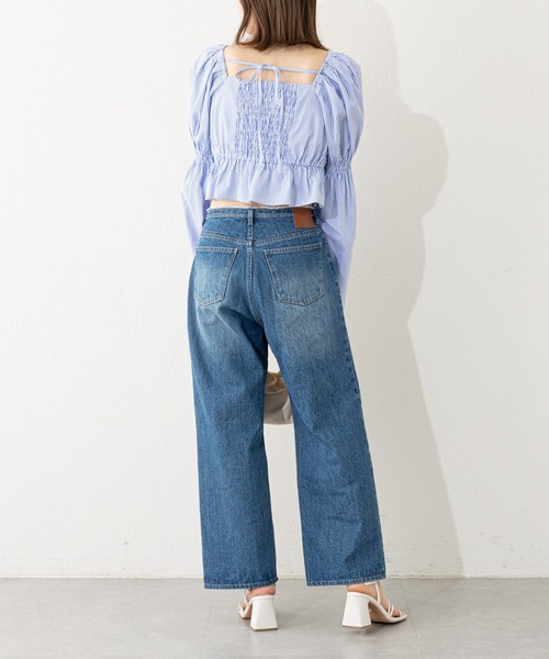 「Chico」 デニムパンツ 0 スカイブルー レディース_画像6