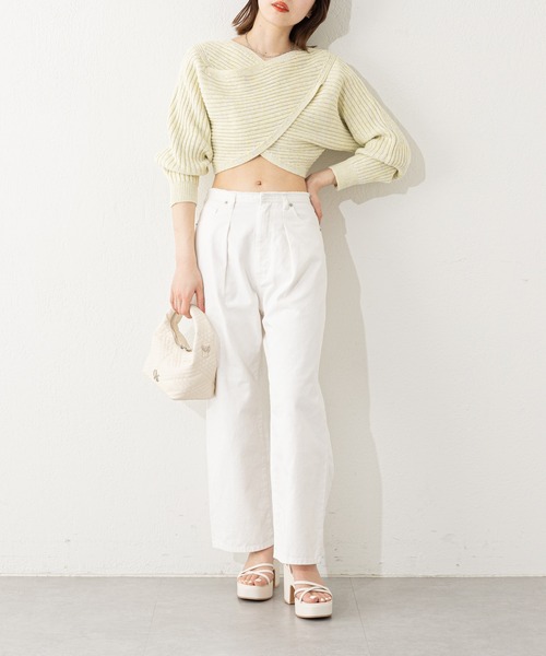 「Chico」 デニムパンツ 0 スカイブルー レディース_画像9