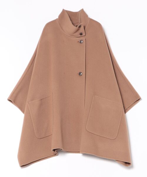 SLOBE IENA スローブイエナ　ポンチョコート　キャメル SLOBE IENA（スローブイエナ） コート FREE キャメル レディース