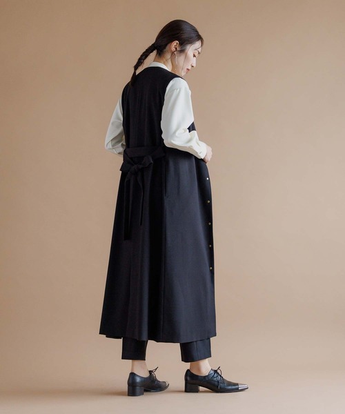 「RAW FUDGE」 ノースリーブワンピース M グレー レディース_画像3