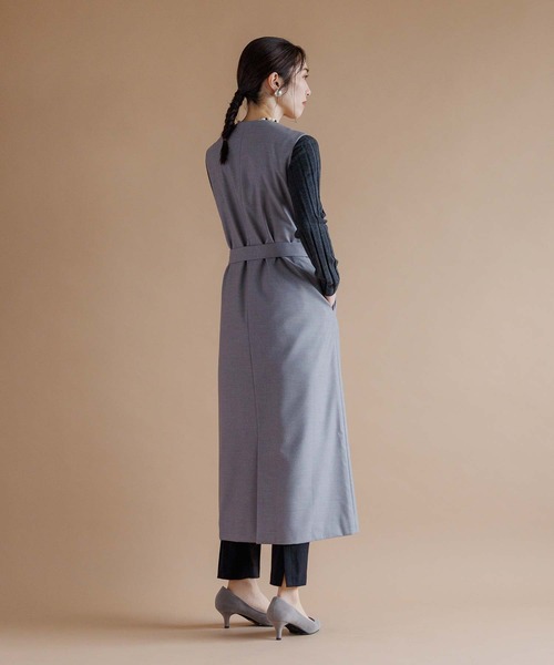 「RAW FUDGE」 ノースリーブワンピース M グレー レディース_画像6