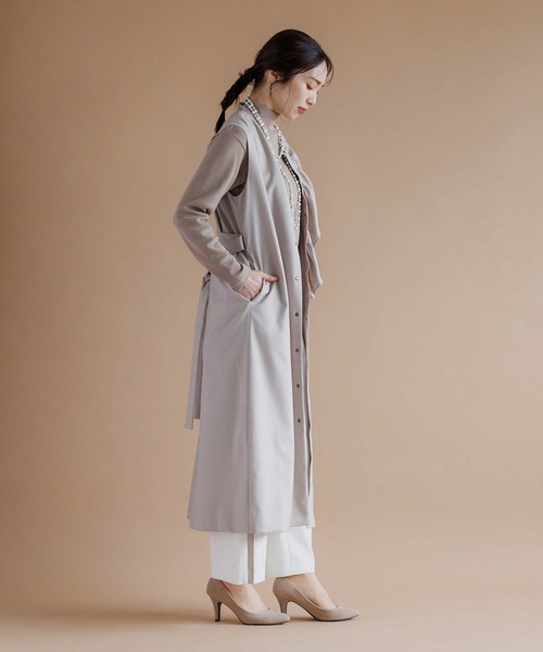 「RAW FUDGE」 ノースリーブワンピース M グレー レディース_画像9