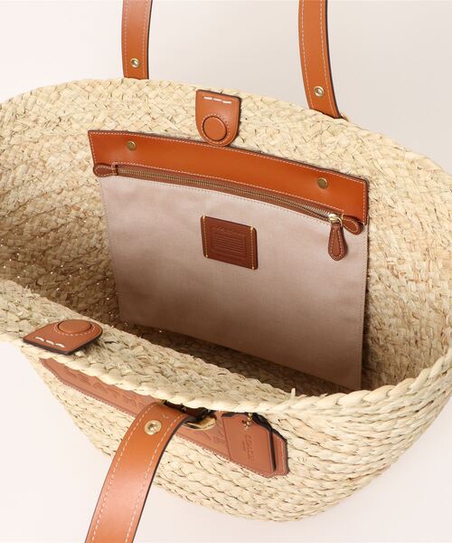 COACH（コーチ） かごバッグ - ベージュ レディース : ZOZOTOWN Yahoo