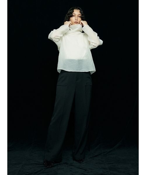 「styling/」 長袖ブラウス ONE SIZE ベージュ レディース_画像5