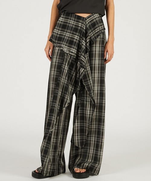 パンツ 「Pre-Order」ウェーブドレープパンツ / Wave Drape Pants レディースの画像