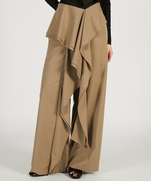 パンツ 「Pre-Order」ウェーブドレープパンツ / Wave Drape Pants レディースの画像