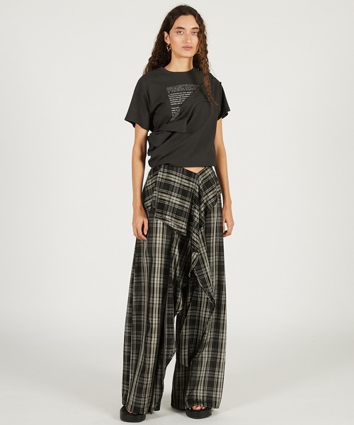 パンツ 「Pre-Order」ウェーブドレープパンツ / Wave Drape Pants レディースの画像