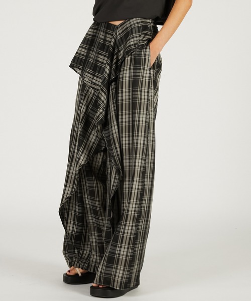 パンツ 「Pre-Order」ウェーブドレープパンツ / Wave Drape Pants レディースの画像
