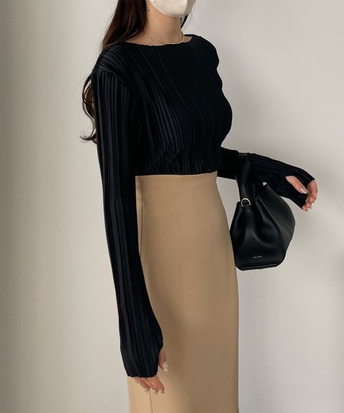 「Louere」 長袖カットソー SMALL ブラック レディース_画像3