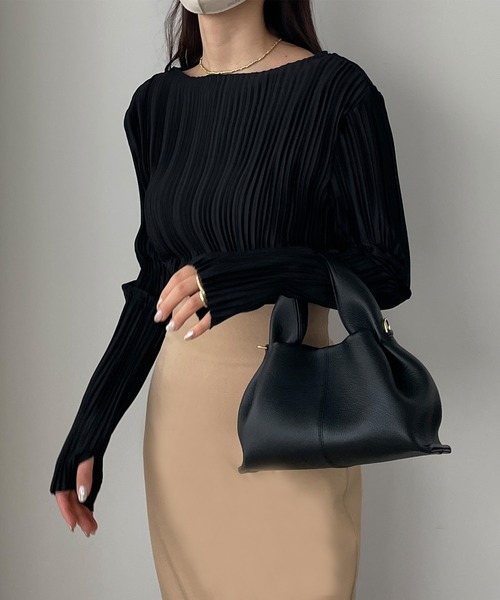 「Louere」 長袖カットソー SMALL ブラック レディース_画像6