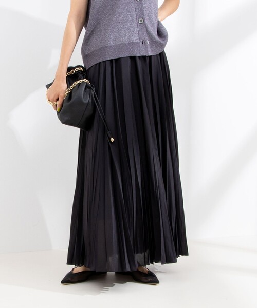 NOLLEY'S Sophi（ノーリーズソフィー） プリーツスカート 36 ブラック