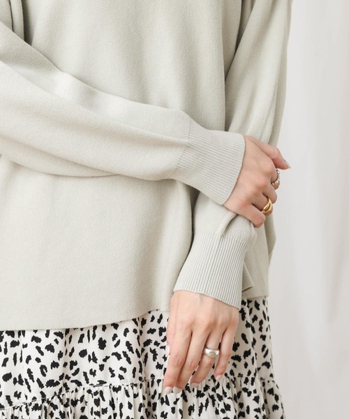 「Gready Brilliant」 長袖ニット FREE ライトグレー レディース_画像6