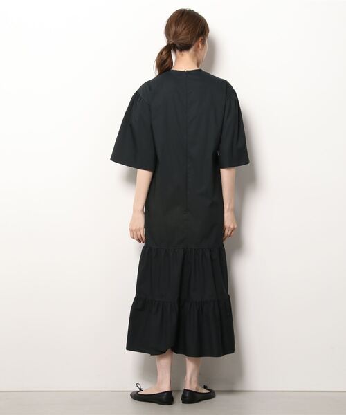 「LOEFF」 半袖ワンピース 1 ブラック レディース_画像3