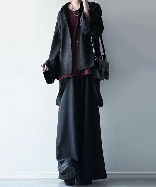 「LILL」 長袖シャツ M ブラック メンズ_画像8