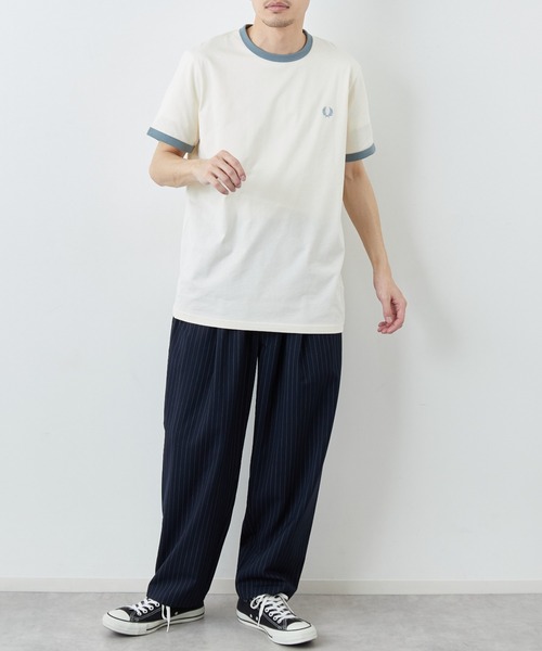 FRED PERRY（フレッドペリー） tシャツ 別注 ワンポイントロゴ刺繍