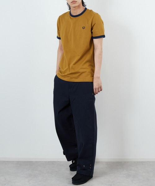 FRED PERRY（フレッドペリー） tシャツ 別注 ワンポイントロゴ刺繍