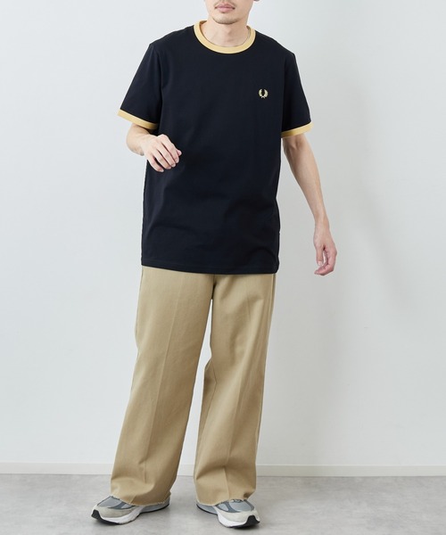 FRED PERRY（フレッドペリー） tシャツ 別注 ワンポイントロゴ刺繍