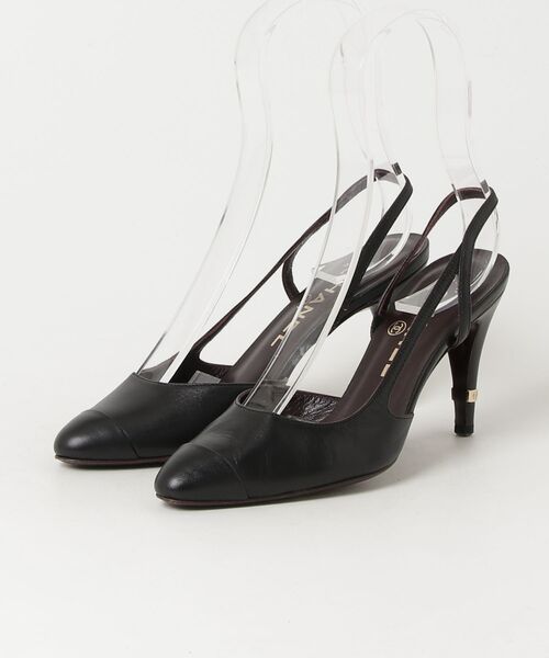CHANEL（シャネル） ヒールサンダル 35.5 ブラック レディース