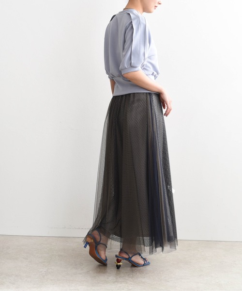 「Eimee Law」 スカート 38 ダークネイビー レディース_画像2